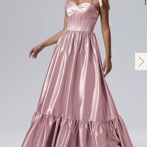 Pink Shimmer Formal Dress